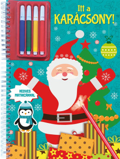 Itt a karácsony! - Színező matricákkal és filctollal