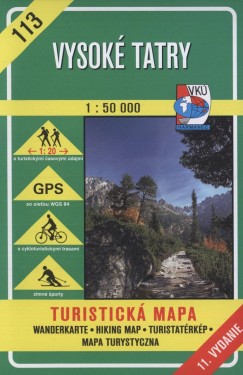 VYSOK TATRY - HOHE TATRA -  1:50 000 turistatrkp sz113