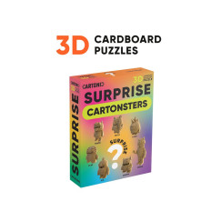 Meglepet�s Cartonsters 3D festhet� karton puzzle (Cartonic)