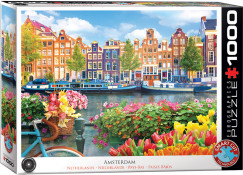 Amszterdam, Hollandia, 1000 db-os puzzle (EUROGRAPHICS, 6000-5865)
