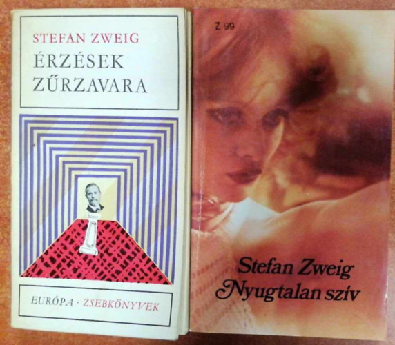 2 db Stefan Zweig ktet:Nyugtalan szv+rzsek zrzavara