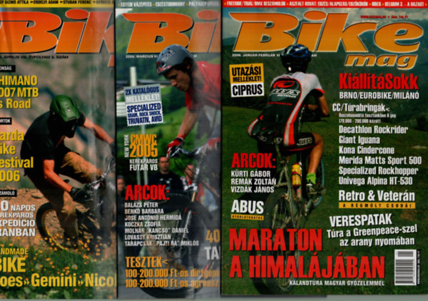 10 db Bikemag egytt: 2006. teljes vfolyam. (1-10. szm.)