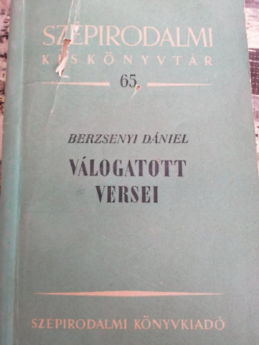 Berzsenyi D�niel v�logatott versei