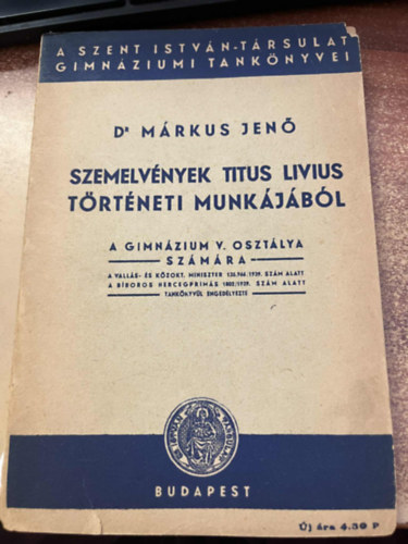 Szemelvnyek Titus Livius trtneti munkjbl - A gimnzium V. osztlya szmra