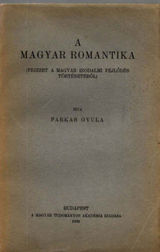 A magyar romantika