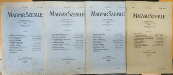 4 db Magyar szemle, szrvnyszmok