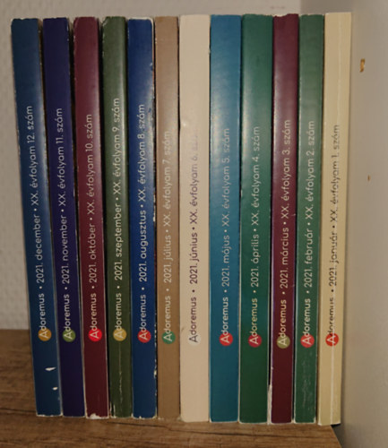 Az Adoremus c�m� kereszt�ny foly�irat teljes 2021-es �vfolyama