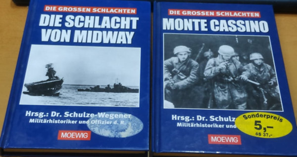 Dr. Guntram Schulze-Wegener - 2 db Die Grossen Schlachten: Die Schlacht von Midway + Monte Cassino