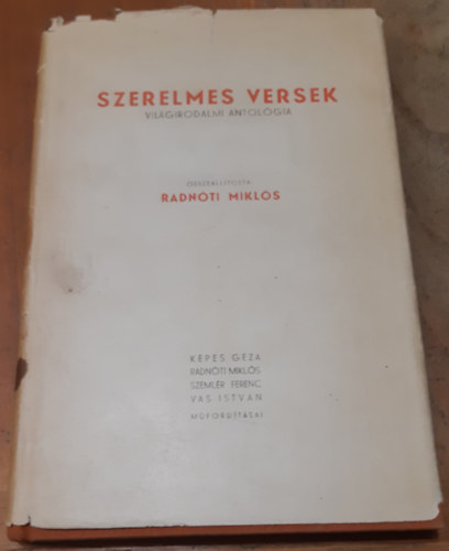 Szerelmes versek. Vilgirodalmi antolgia kt vezred kltszetbl