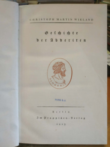 Geschichte der Abderiten (g�tbet�s)