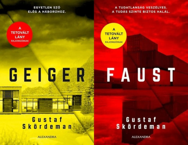 Gustaf Skrdeman - 2 db Gustaf  Skrdeman krimi a Sara Nowak sorozatbl: Geiger + Faust