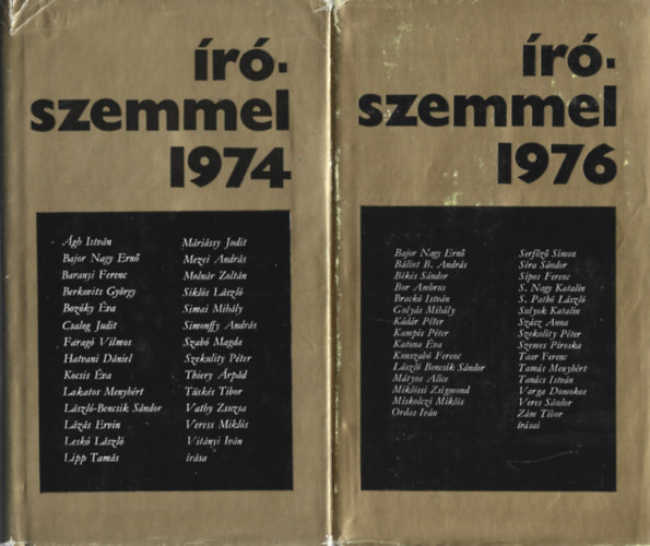 2 db k�nyv, �r�szemmel 1974, 1976