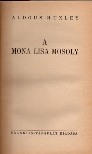 A Mona Lisa mosoly (novellk)