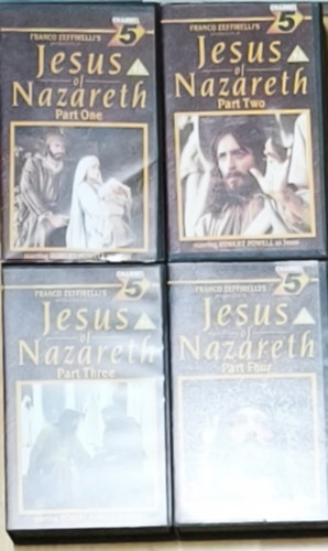 Jesus of Nazareth - Part One, Part Two, Part Three, Part Four (4db VHS kazetta angol nyelven)