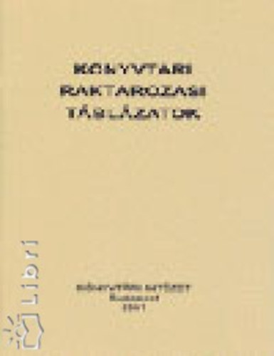 Knyvtri raktrozsi tblzatok