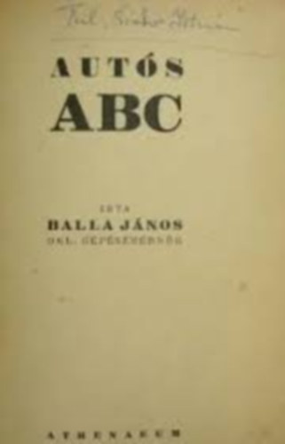 Balla J�nos - Aut�s abc
