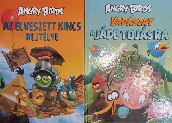 2 db Angry Birds knyv:  Vadszat a jde tojsra Sztella kalandjai  +  Az elveszett kincs rejtlye