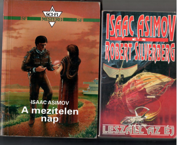 2 db Asimov-knyv:A meztelen nap + Leszll az j (Asimov-Silverberg)