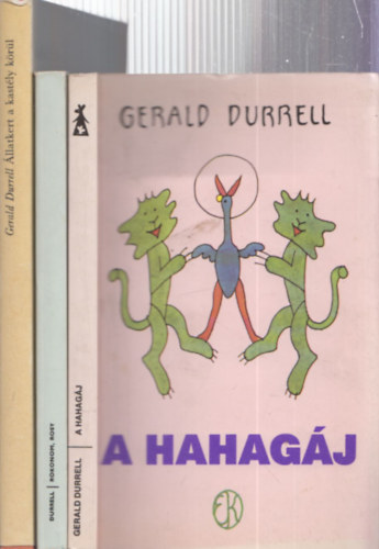 3 db Gerald Durrell knyv: llatkert a kastly krl + Rokonom, Rosy + A hahagj