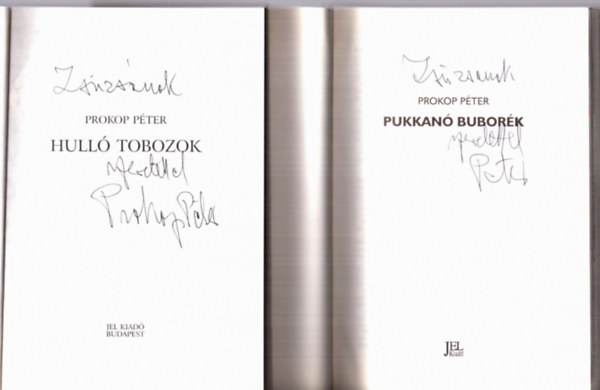 3 db Prokop P�ter k�nyv: Hull� tobozok, Pukkan� bubor�k, Modelld�j n�lk�l