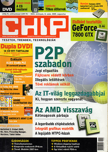 CHIP magazin - 2005. augusztus
