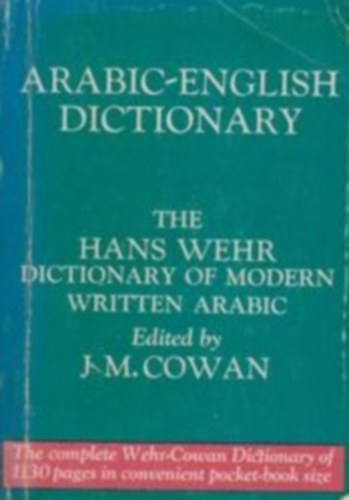 Arabic-english dictionary (the Hans Wehr dictionary)