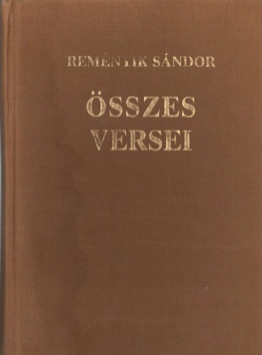 Remnyik Sndor sszes versei
