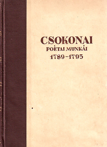 Csokonai po�tai munk�i 1789-1795