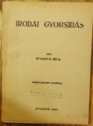 Dr. Radnai Bla - Irodai gyorsrs