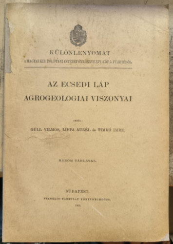 Az Ecsedi L�p agrogeologiai viszonyai