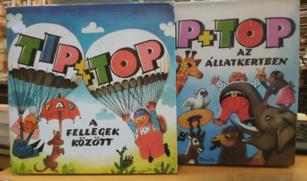 V. Kubasta - 2 db Tip+Top: Tip+Top az �llatkertben + A fellegek k�z�tt
