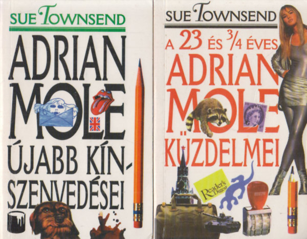 2 db Adrian Mole trtnet: Kzdelmei + jabb knszenvedsei