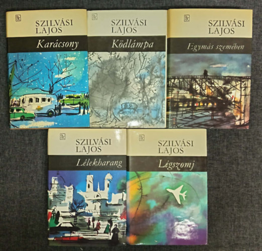 (5db) Szilv�si Lajos k�nyvcsomag: Kar�csony / K�dl�mpa / Egym�s szem�ben / L�lekharang / L�gszomj