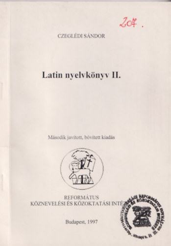 Czegldi Sndor - Latin nyelvknyv II.