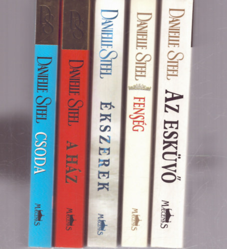 5 db Danielle Steel romantikus regny: Az eskv - Fensg - kszerek - A hzu - Csoda