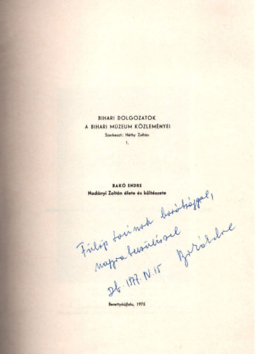 Nad�nyi Zolt�n �lete �s k�lt�szete