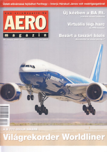 Sajtos Zoltn  (szerk.) - Aero magazin 2006/1-tl  2007/1-ig, teljes vfolyam, lapszmonknt