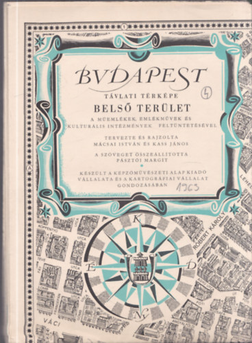 Budapest tvlati trkpe - Bels terlet (A memlkek, emlkmvek s kulturlis intzmnyek feltntetsvel)