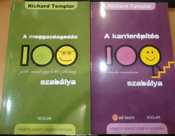 2 db A meggazdagods 100 szablya + A karrierpts 100 szablya