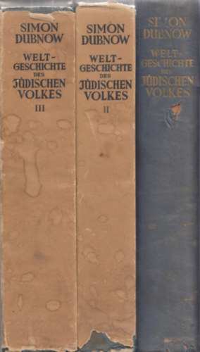 Weltgeschichte des Jdischen volkes I.-III. (3db)