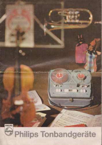 Philips szalagos magn�k prospektus n�met nyelven