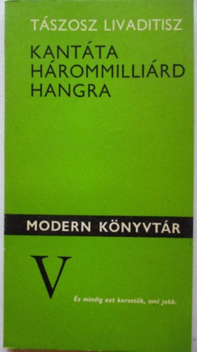 Kant�ta h�rommilli�rd hangra (Modern K�nyvt�r)