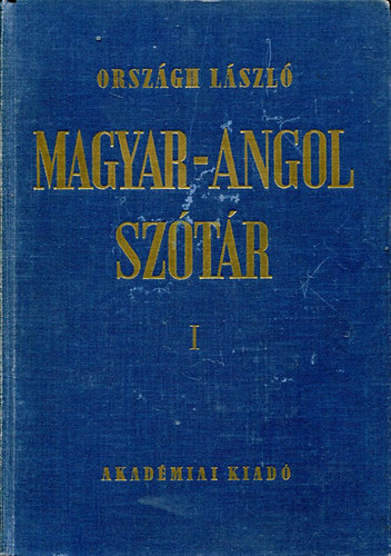 Magyar-angol sztr I-II.