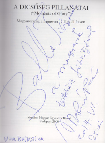 A dics�s�g pillanatai - ( Moments of Glory ) - Magyarorsz�g a hannoveri vil�gki�ll�t�son - dedik�lt