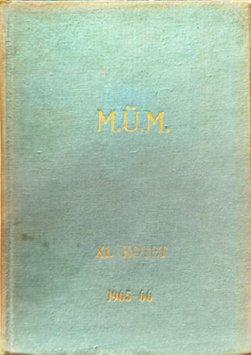 Magyar �get� M�nesk�nyv XI. k�tet - 1965-66