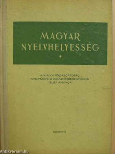 Magyar Nyelvhelyess�g