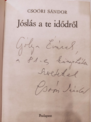 J�sl�s a te id�dr�l