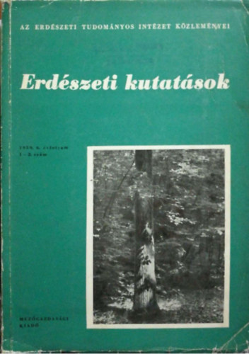Erd�szeti kutat�sok 1959. 6. �vfolyam 1-2. sz�m