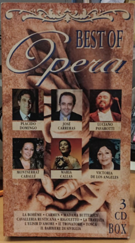 Best Of Opera (3 CD Box Set)(Placido Domingo, Jos Carreras, Luciano Pavarotti, Montserrat Caball, Maria Callas, Victoria de Los Angeles)