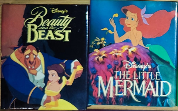 2db angol nyelv� Disney minik�nyv - The Little Mermaid, Beauty and the Beast